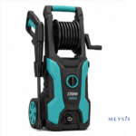 Meysis AquaForce 2200W 160 Bar High-Pressure Washer with Hose Reel & Foam Spray Kit